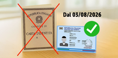 Dal 3 agosto 2026 le carte d’identità cartacee NON SARANNO PIÙ VALIDE